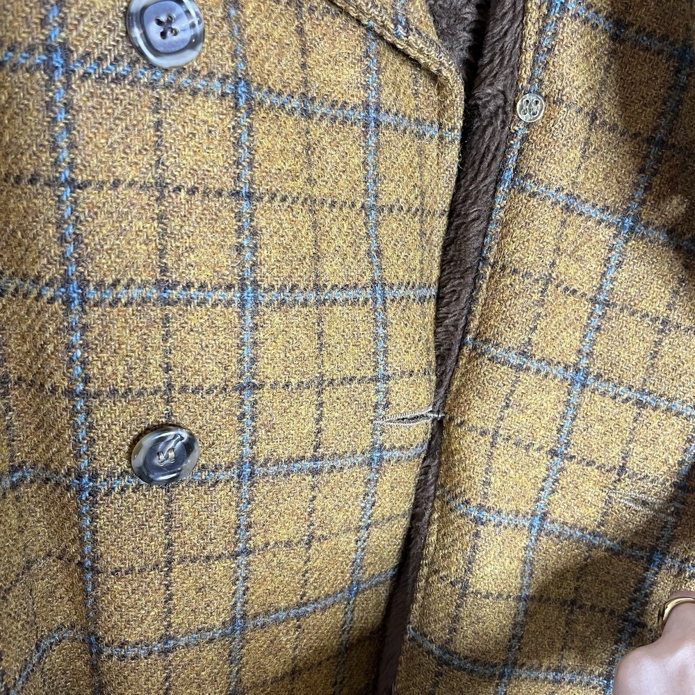 men VTG jacket Wool Plaid Gordon Ferguson Field Of Stream Preppy‎ 42 70s Retro - Picture 10 of 11